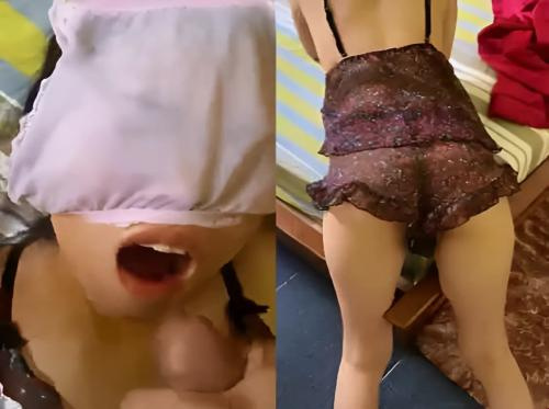 Doggy menembakkan sperma ke wajah tetangganya